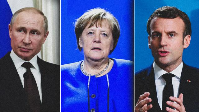 Merkel, Macron, Putin zirvesi...