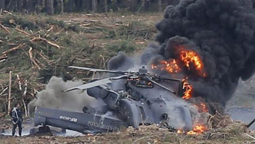 Sina'da MFO helikopteri düştü